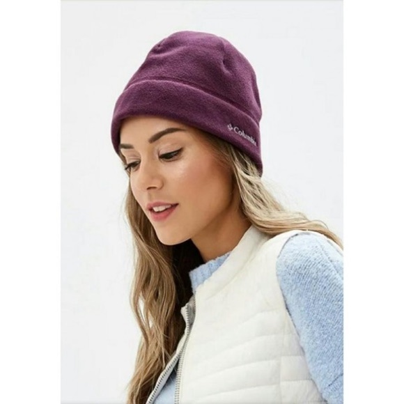 Unisex Columbia Omni-Heat Reflective Thermal Fleece Hat navy blue‎ S/M - Picture 5 of 15